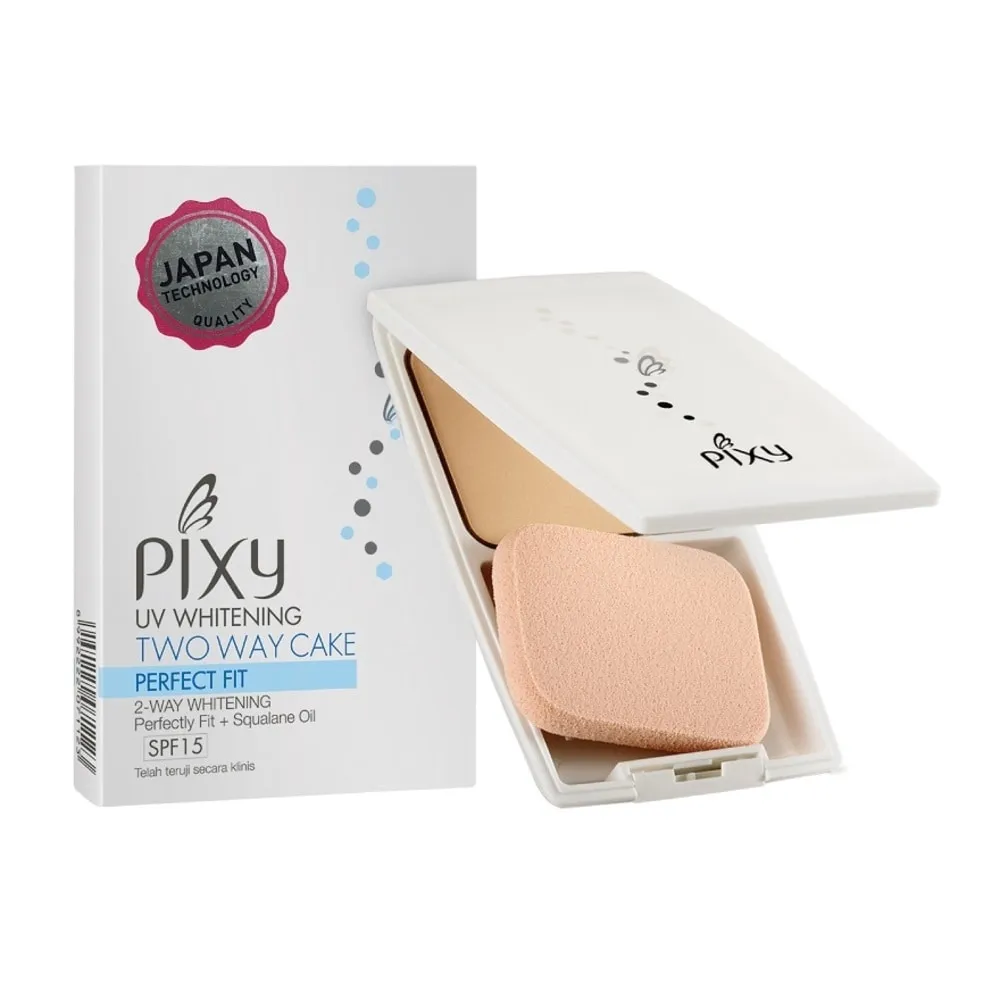 25988 pixy two way cake shade comparison