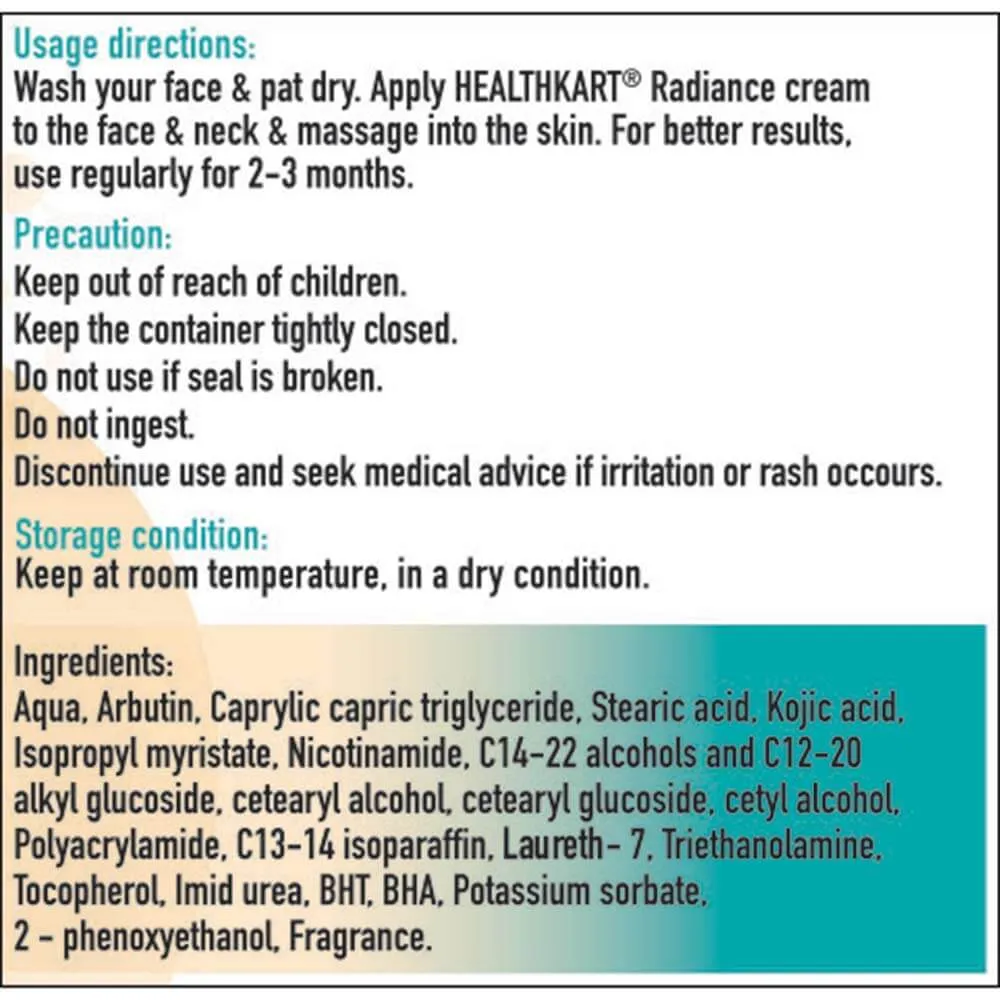26070 radiant skin ingredients